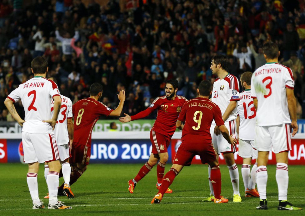 تصفيات كأس اوروبا 2016: فوز اسبانيا على بيلاروسيا 3-صفر