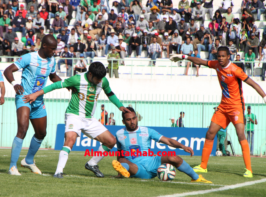 مباراة أولمبيك خريبكة وحسنية أكادير بدون جمهور