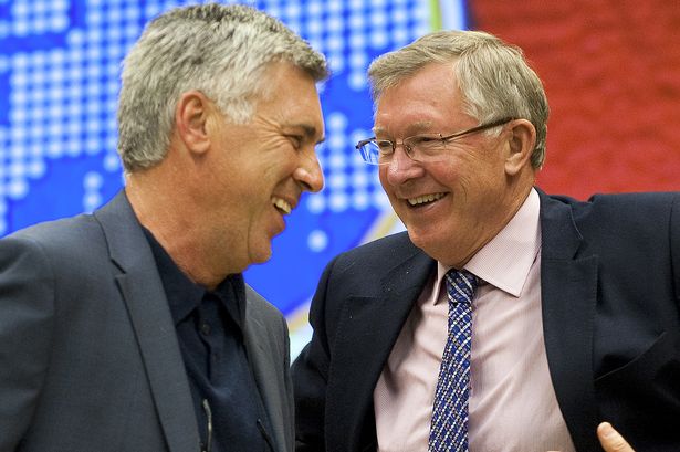 فيرغسون: أنشيلوتي أحد أفضل المدربين الذين شاهدتهم في حياتي