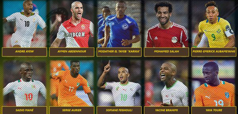 عبد النور وفيغولي وصلاح يتنافسون على لقب أفضل لاعب أفريقي