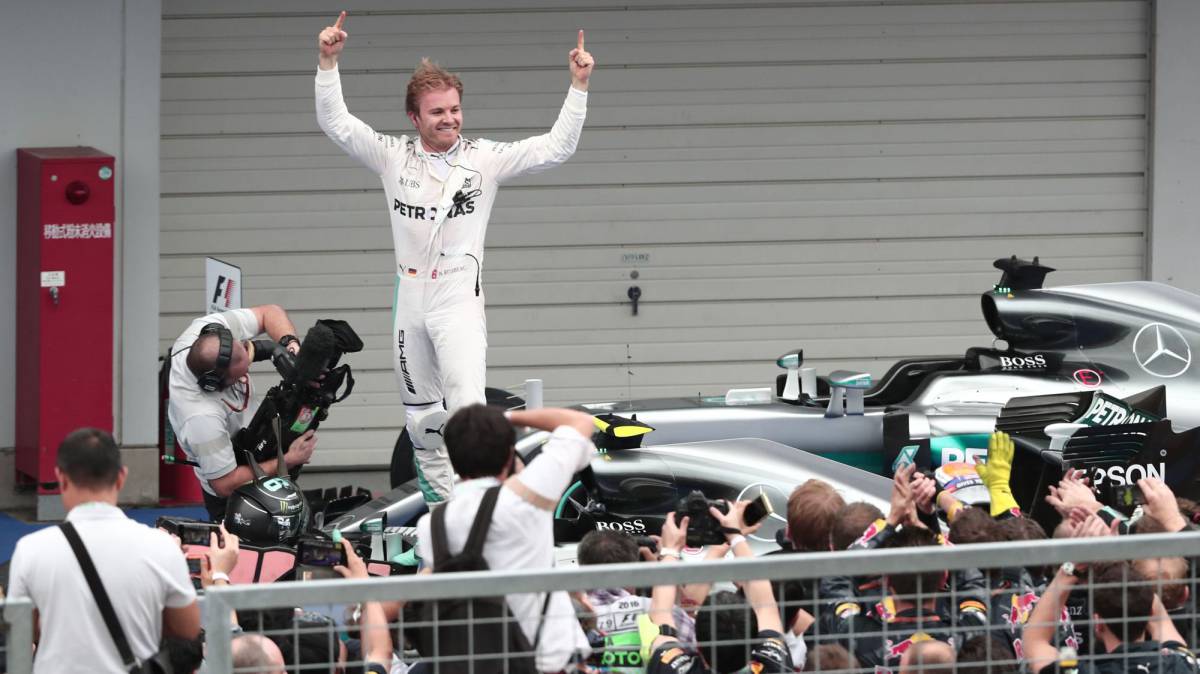 جائزة اليابان الكبرى للفورمولا واحد : روزبرغ يحرز المركز الاول ومرسيدس بطلة العالم