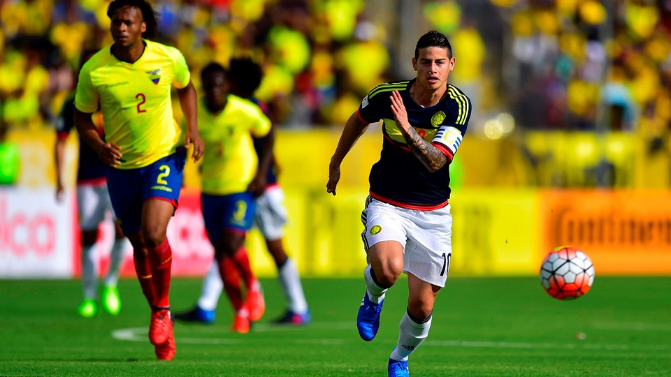خاميس يقرب كولومبيا من كأس العالم