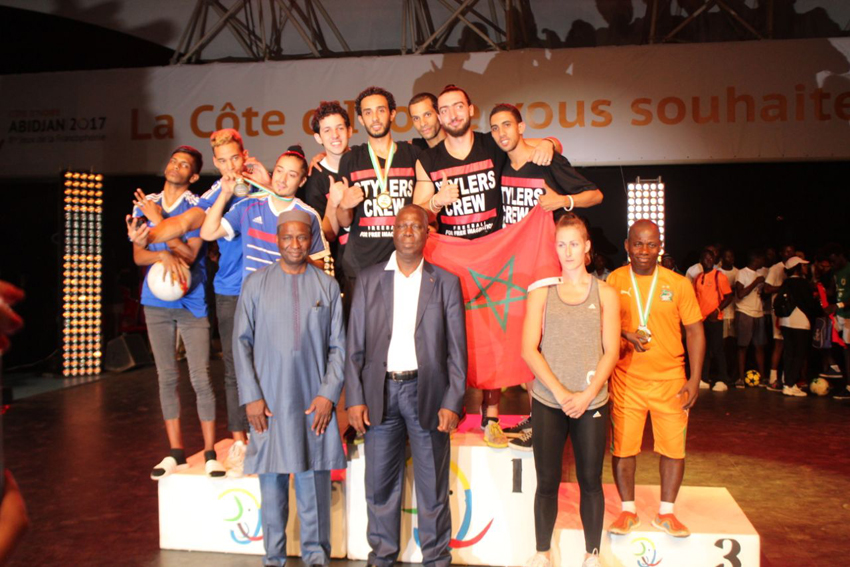 فريق فرسيتايل المغربي يحقق الميدالية الذهبية بالالعاب الفرنكفونية