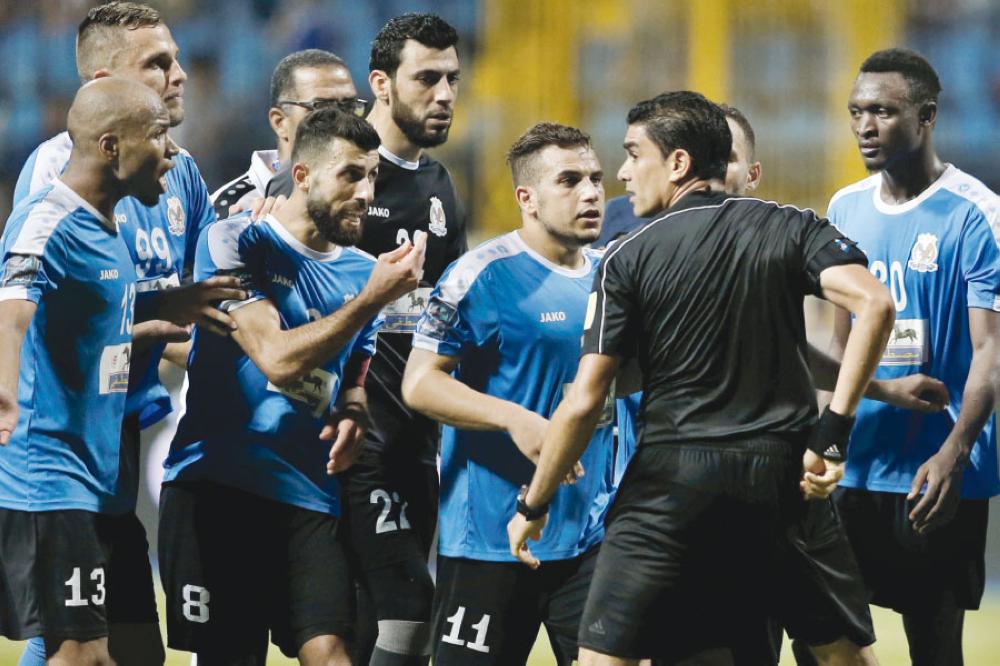 الاتحاد الاسيوي يعمم عقوبات الاتحاد العربي ضد لاعبي الفيصلي