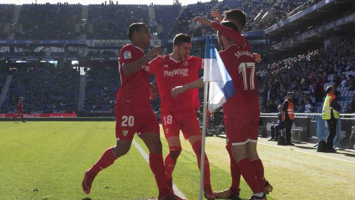 مونطيلا يحقق فوزه الأول مع أشبيلية في البطولة الإسبانية