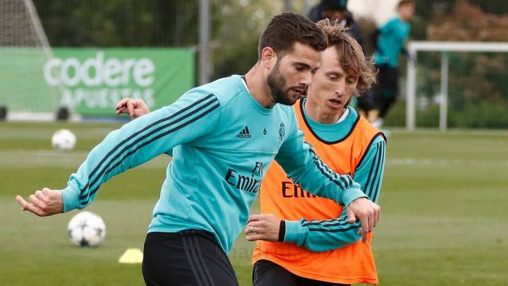 عودة مبكرة لايسكو وناتشو الى تمارين ريال مدريد