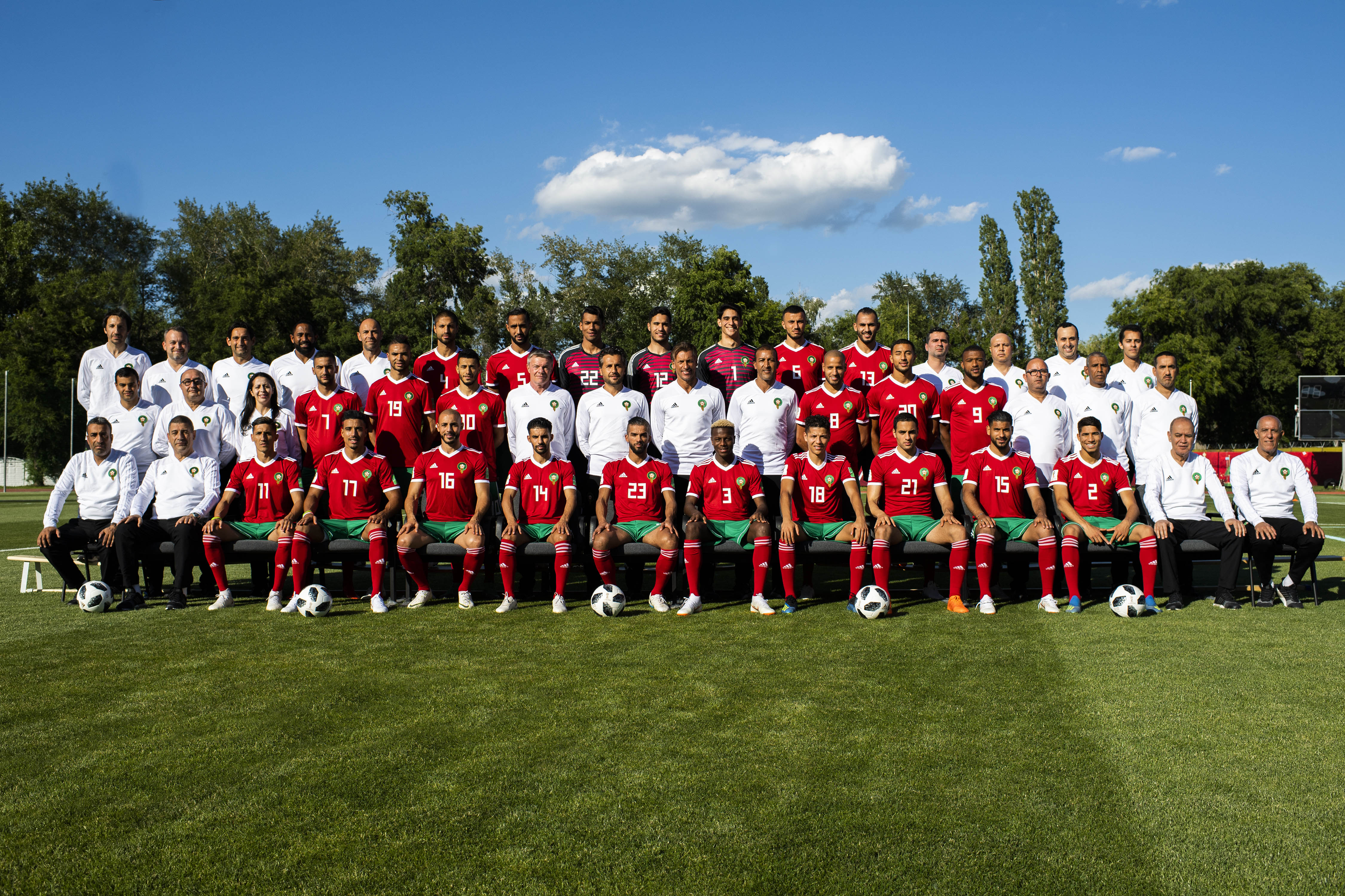 الصورة الرسمية للفريق الوطني المشارك في المونديال