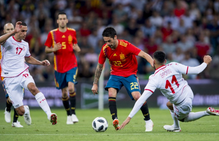 تونس تنهي استعداداتها بخسارة مشرفة امام اسبانيا صفر-1