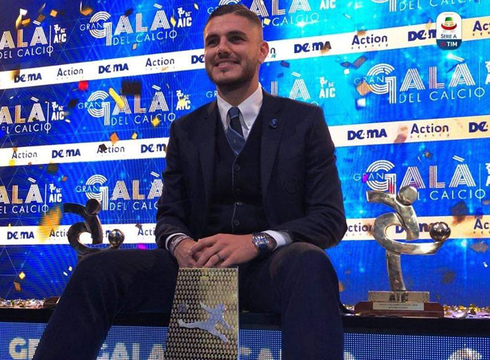 اختيار ماورو إيكاردي أفضل لاعب كرة قدم في إيطاليا سنة 2018