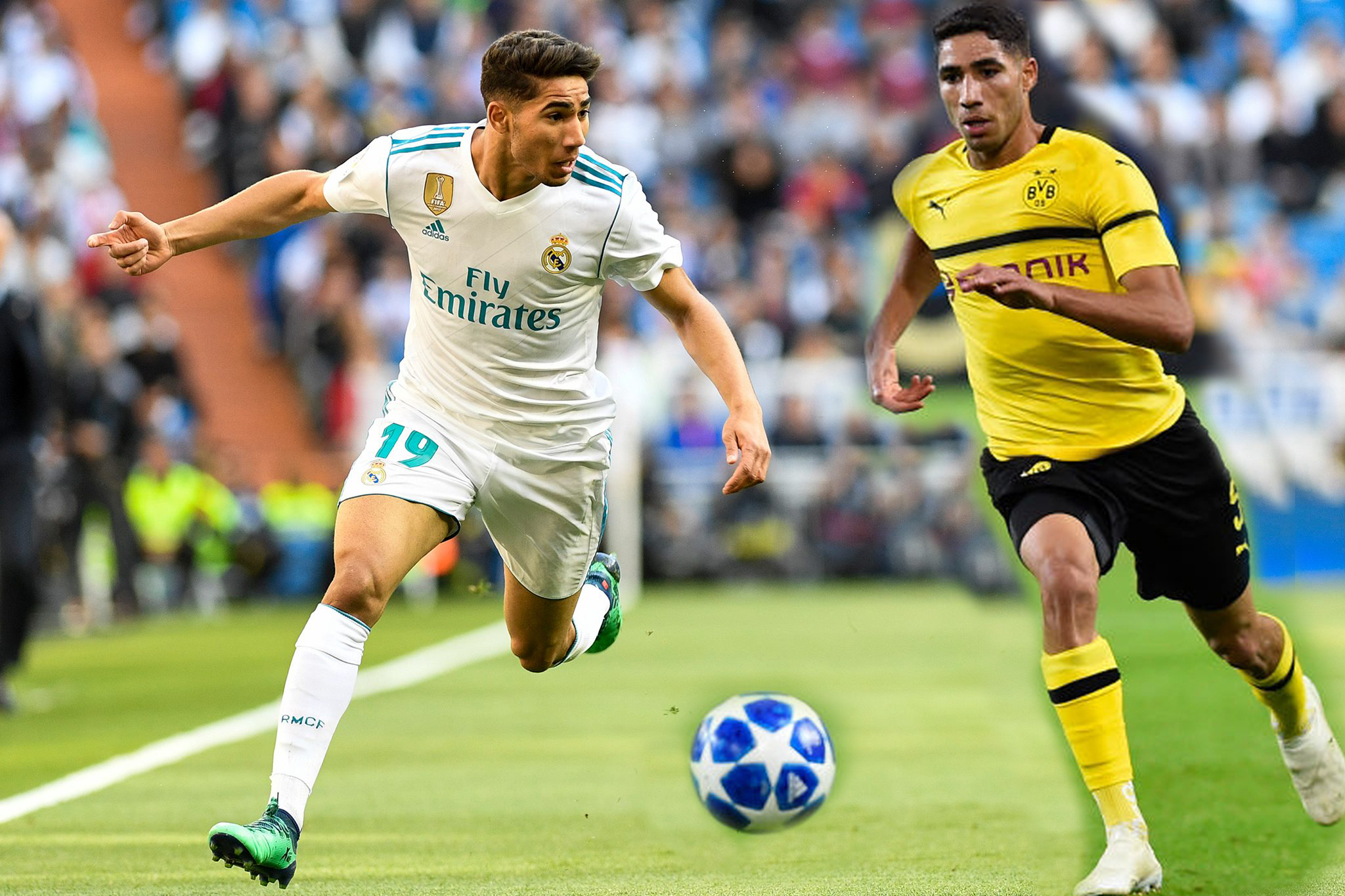 تعرف على سبب تفوق حكيمي دورتموند على حكيمي الريال