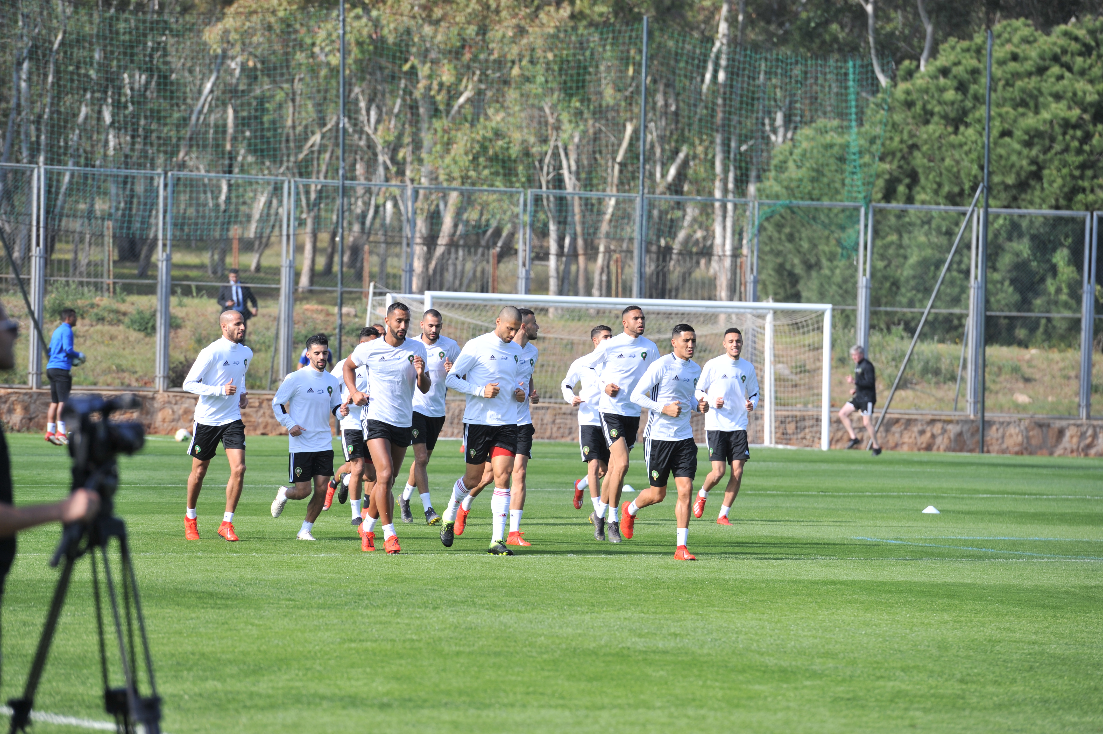 حراسة أمنية على تداريب المنتخب المغربي