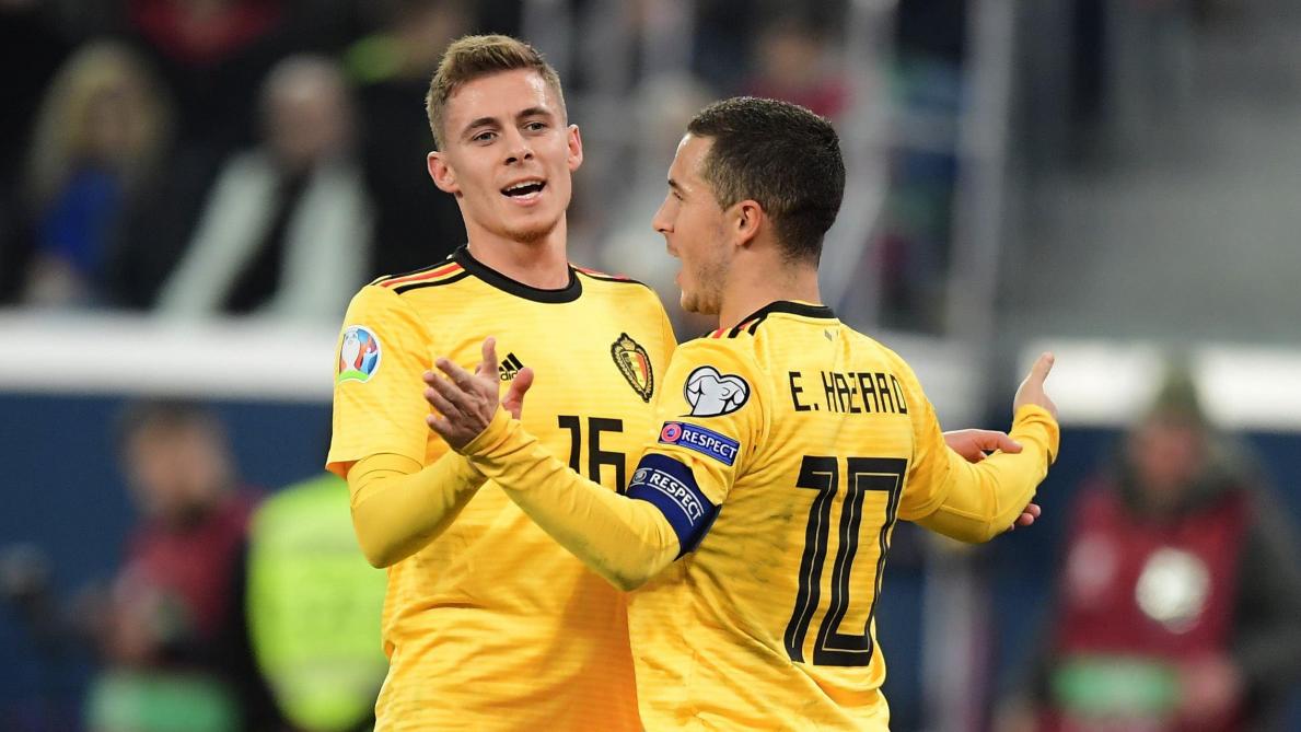 تصفيات كأس أوروبا 2020: الشقيقان هازار يقودان بلجيكا لمواصلة العلامة الكاملة