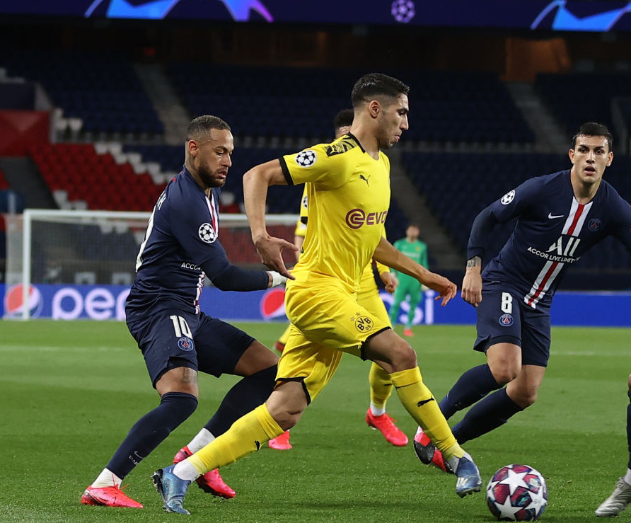 حكيمي يغادر عصبة الأبطال من باريس