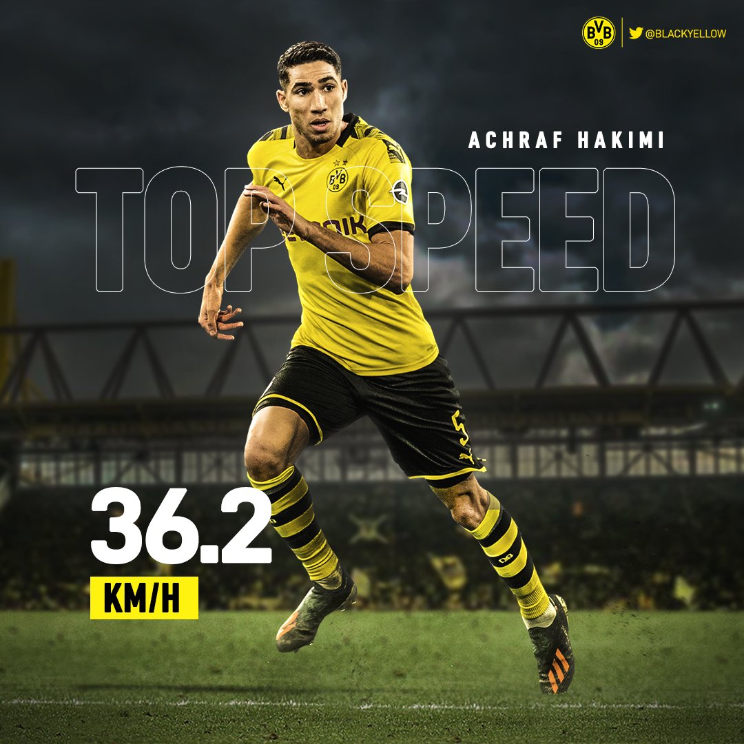 حكيمي أسرع لاعب في ألمانيا في تاريخ الإحصائيات!