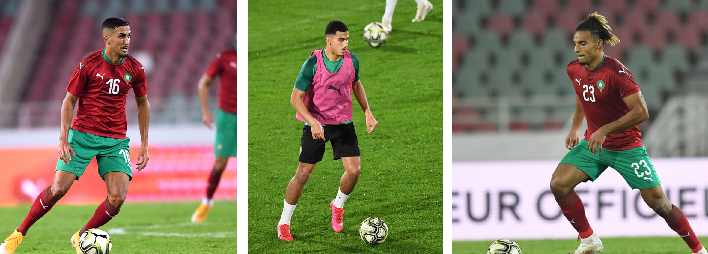  المنتخب  تعرفكم بالأسود الثلاثة الجدد