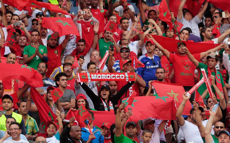 100 مغربي يساندون الأسود أمام موريتانيا