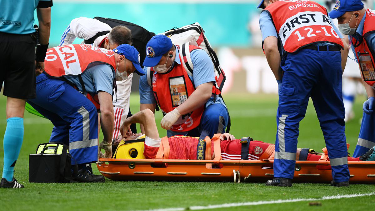 أورو 2020: اللاعب الروسي فرنانديز ينجو من إصابة في العمود الفقري