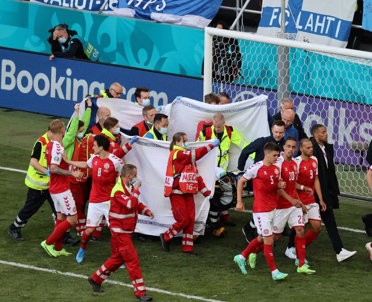 كأس أوروبا: وعكة صحية للدنماركي كريستيان إريكسن توقف المباراة ضد فنلندا