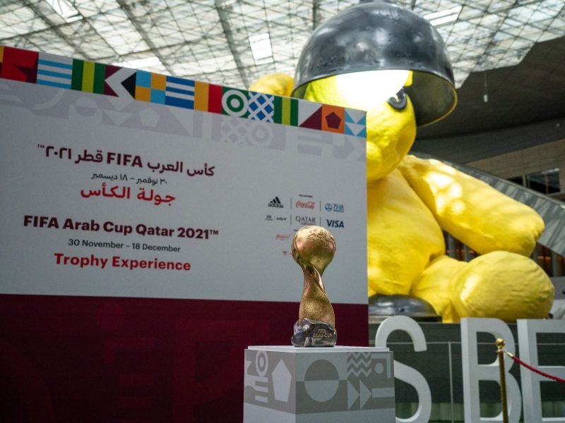 الدوحة .. مجسم   كأس مونديال العرب   يبرز خريطة العالم العربي وثقافته ودلالاتها