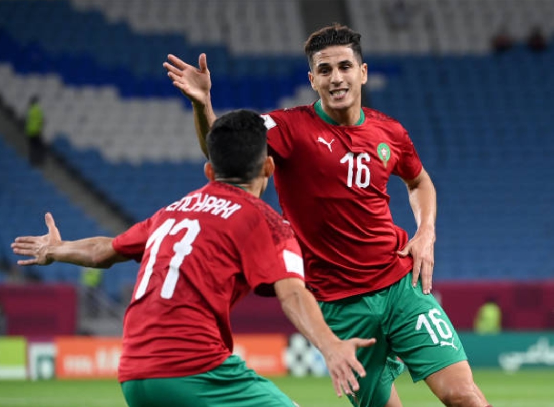 كأس العرب 2021.. المنتخب المغربي متقدم بصاروخ نهيري