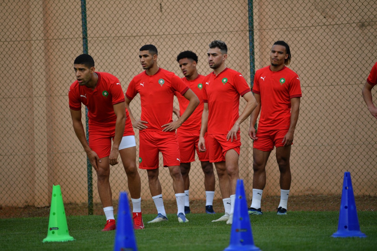 المنتخب المغربي أجرى حصة مغلقة أمس الخميس