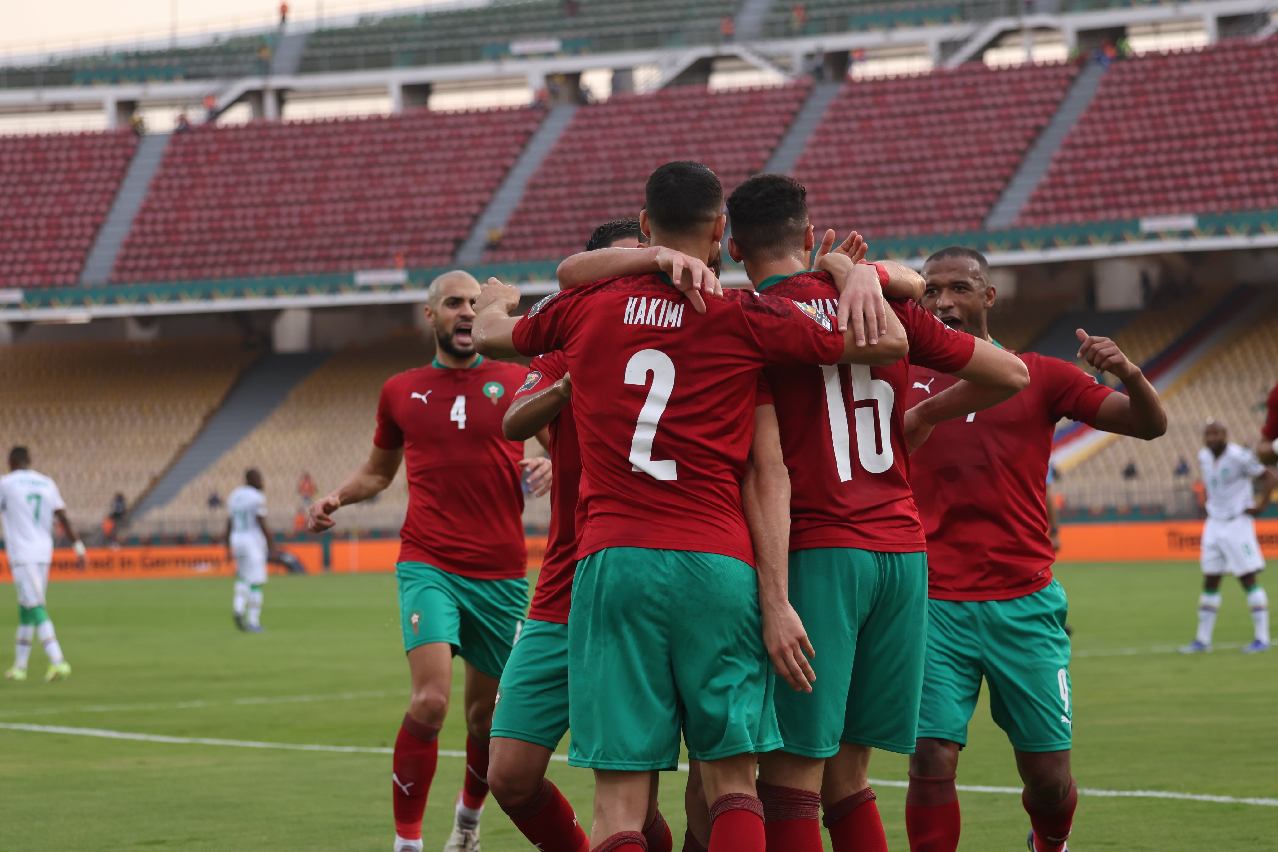 تشكيلة المنتخب المغربي ضد نظيره الغابوني 