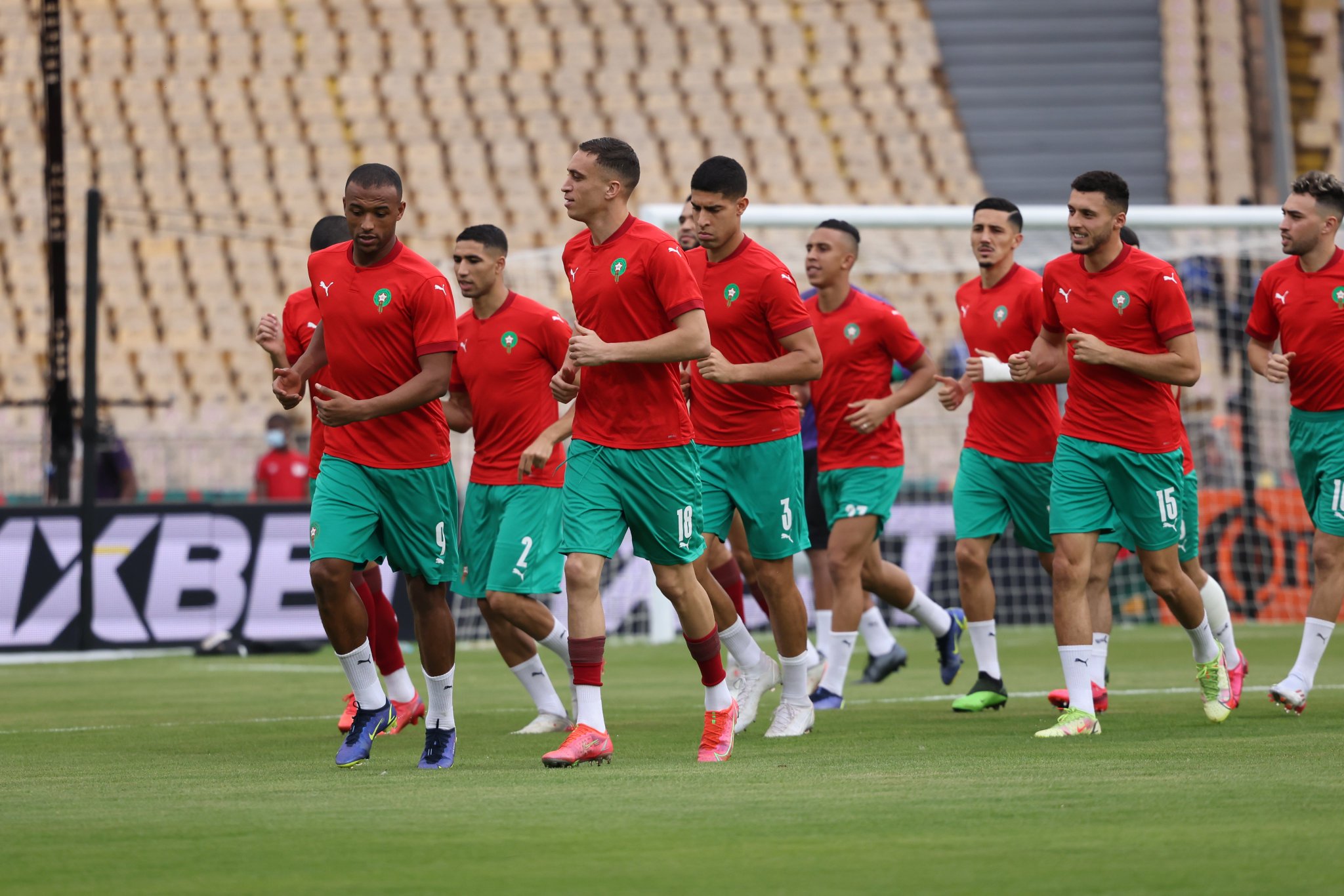 اليوم يشرع المنتخب الوطني في تحضيراته بكينشاسا