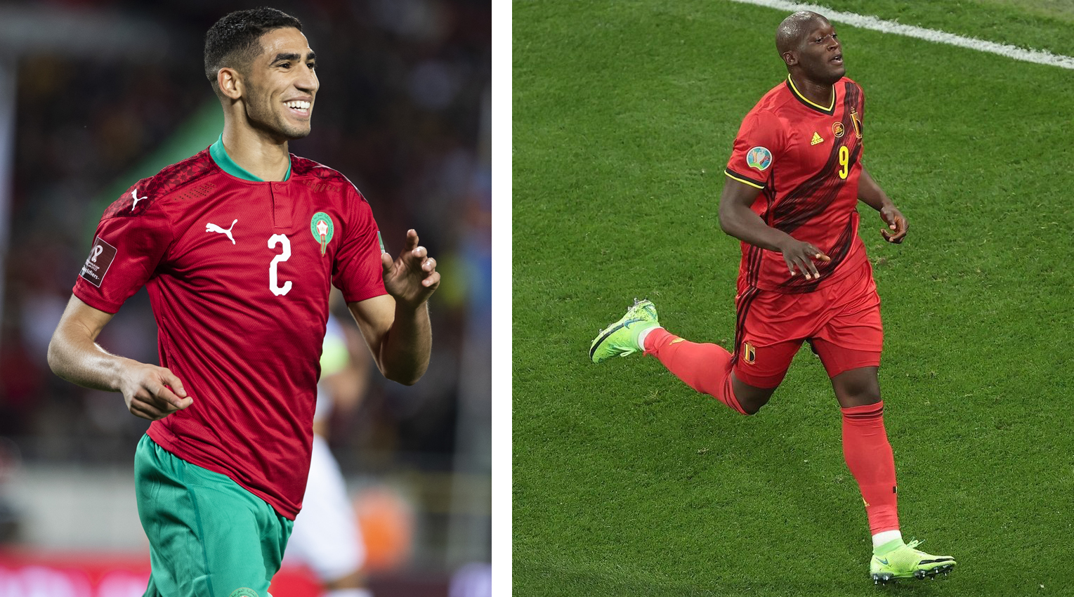 حكيمي ينتظر لوكاكو في المونديال