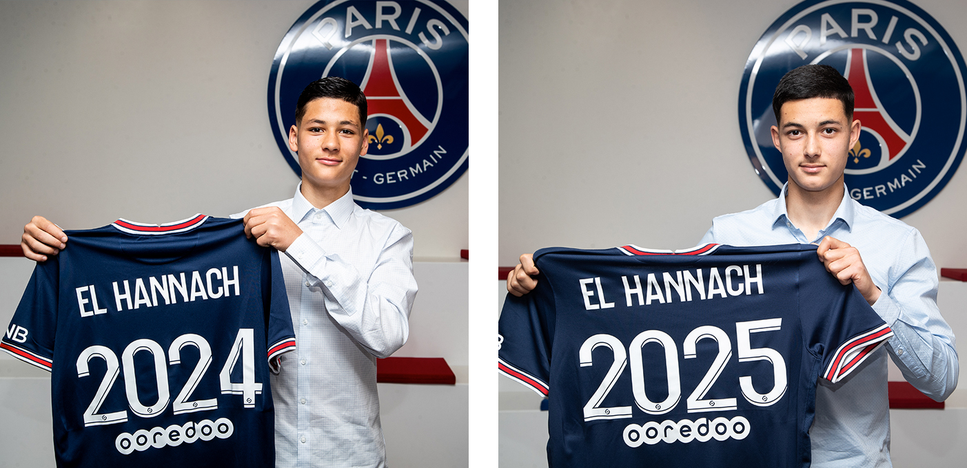 أول عقد احترافي ليونس ونوفل مع باريس سان جيرمان