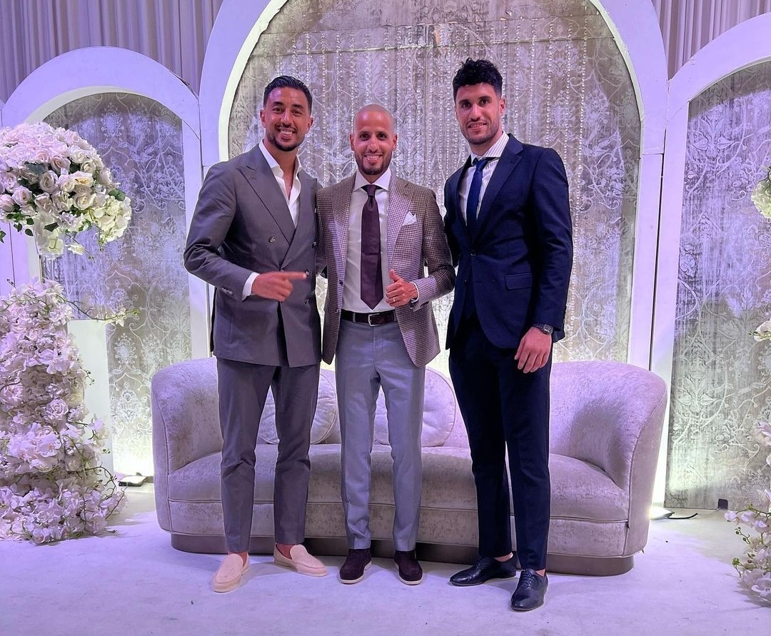 المحمدي وبوهدوز شاركا الأحمدي فرحته بالزفاف