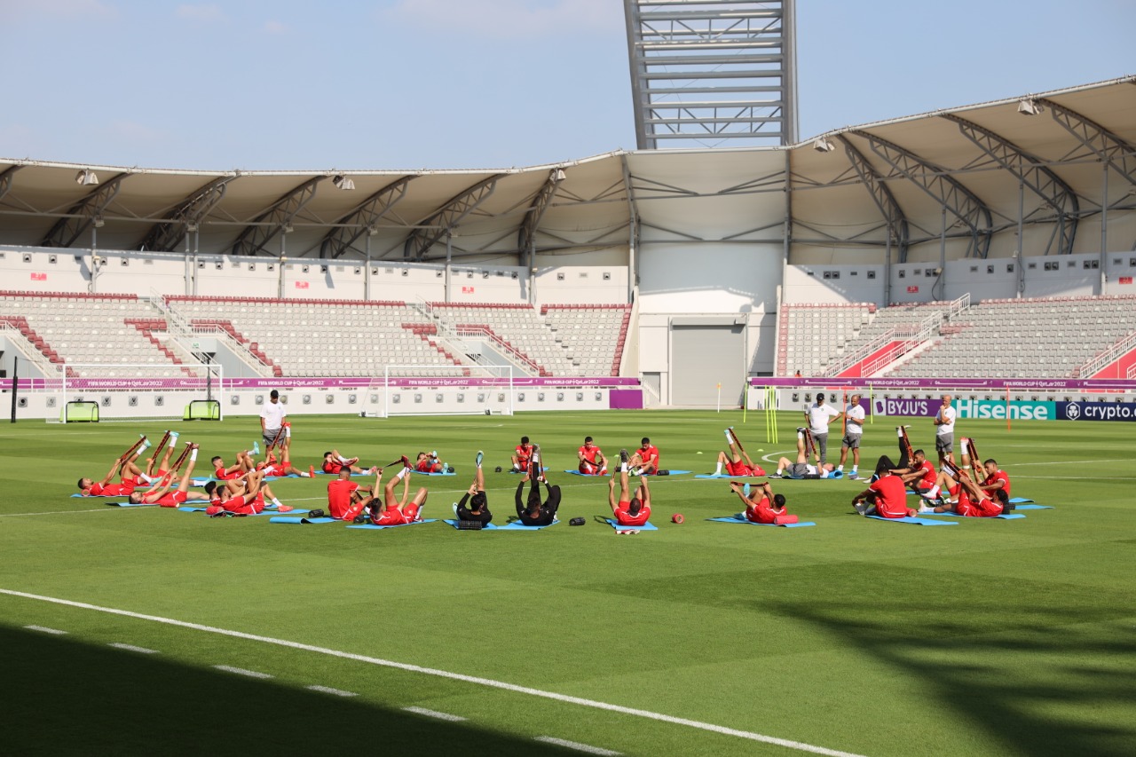 بعد قليل سيخوض المنتخب المغربي حصته التدريبية الأخيرة