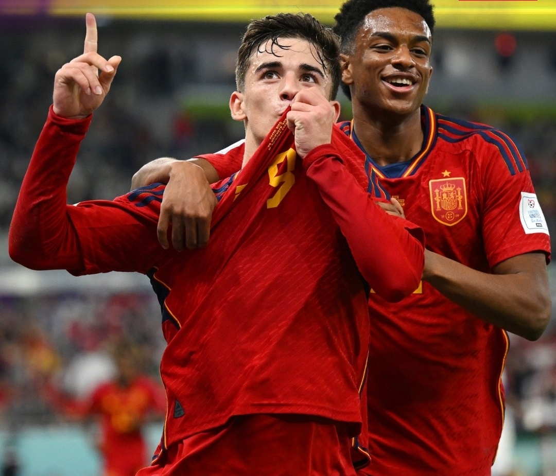 الإسباني غابي أصغر لاعب يسجل في كأس العالم منذ بيلي