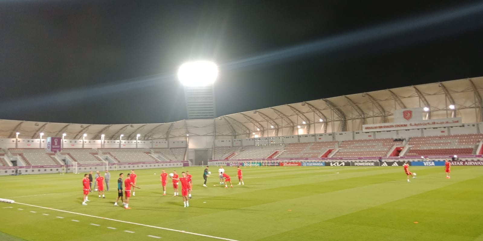 الفريق الوطني يبدأ حصته التدريبية الأخيرة تحضيرا لمباراة إسبانيا