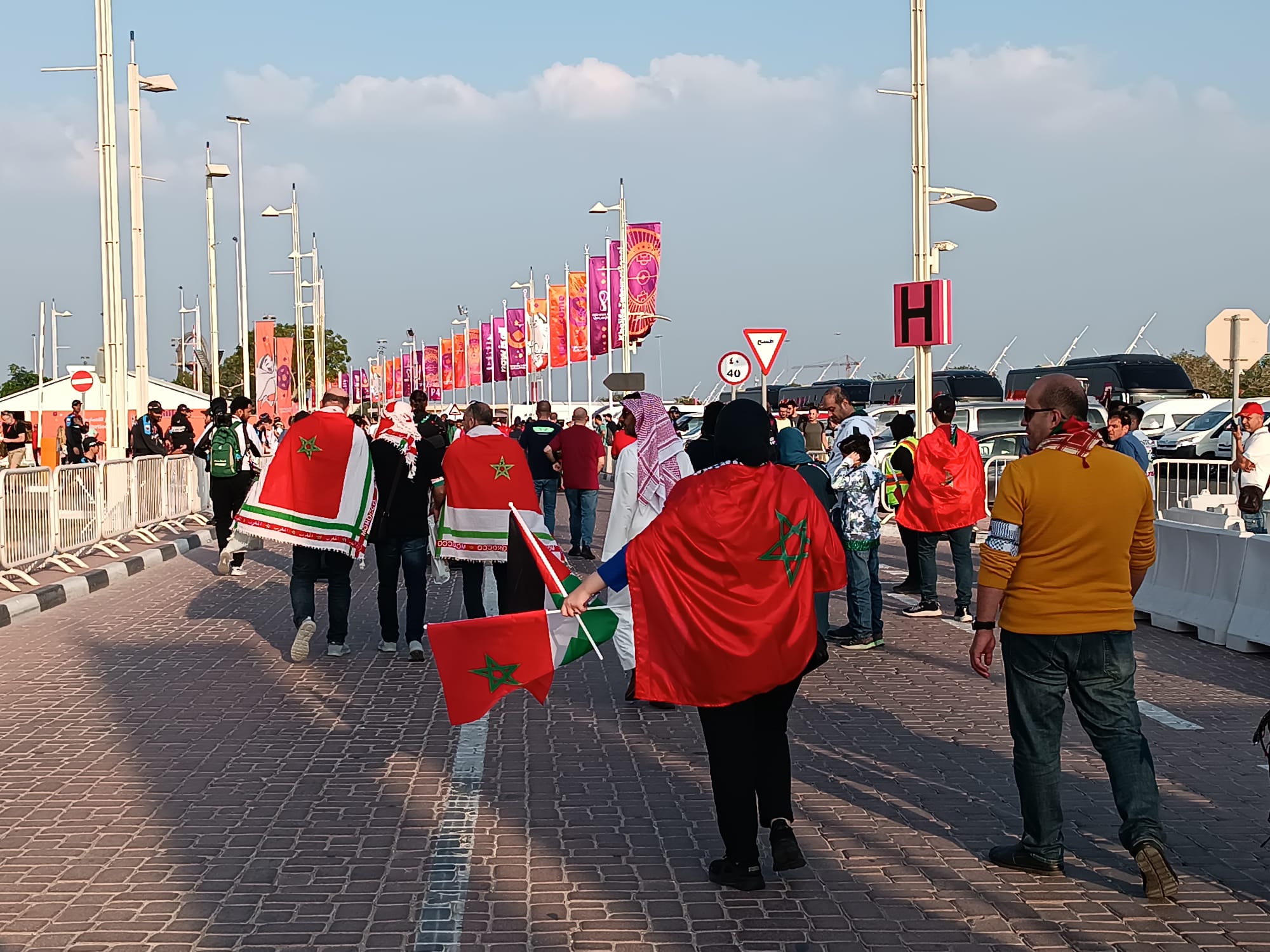 جماهير مغربية قليلة تحضر مباراة الأسود