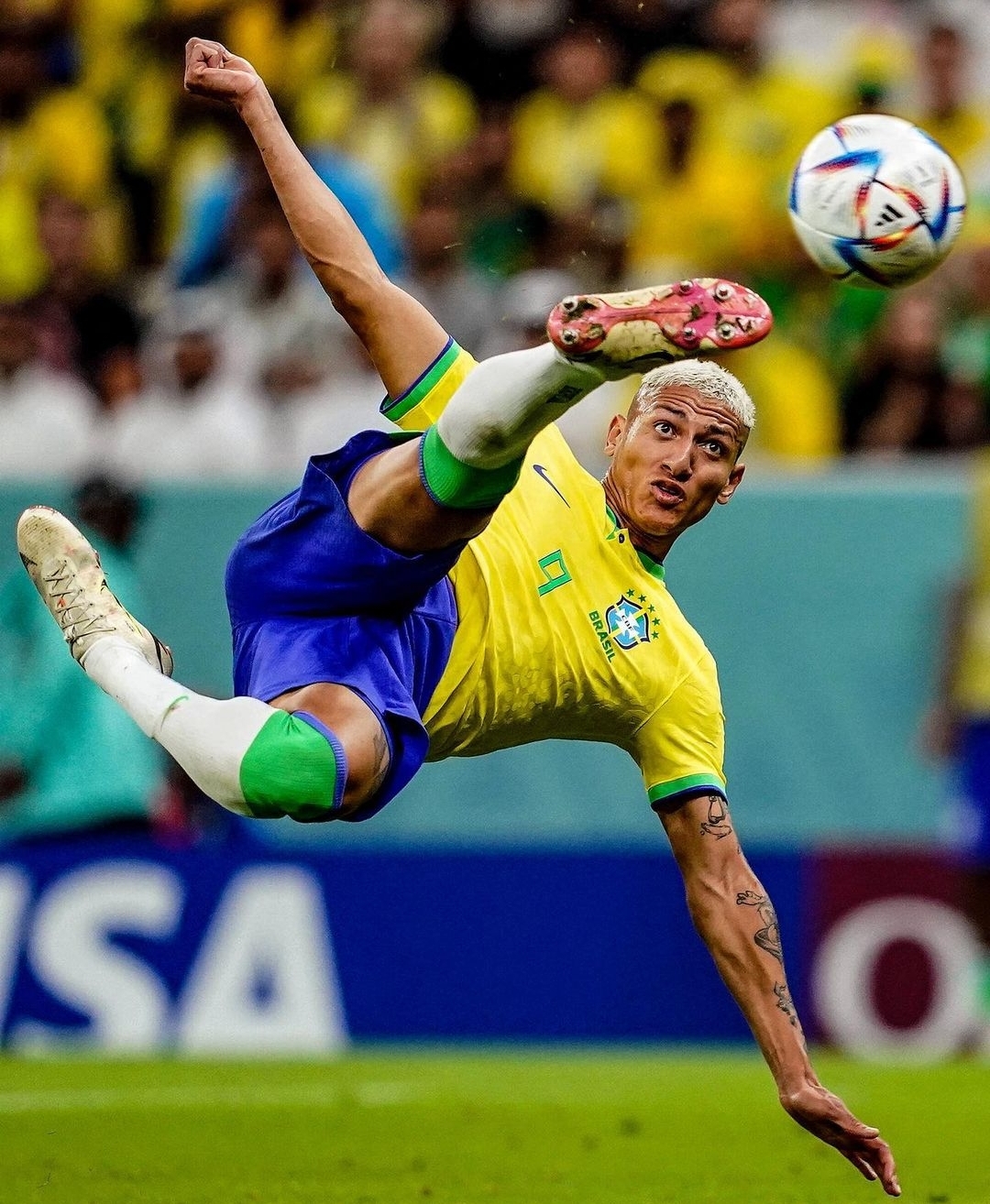 مقصية البرازيلي ريشارليسون ضد صربيا أجمل هدف في كأس العالم