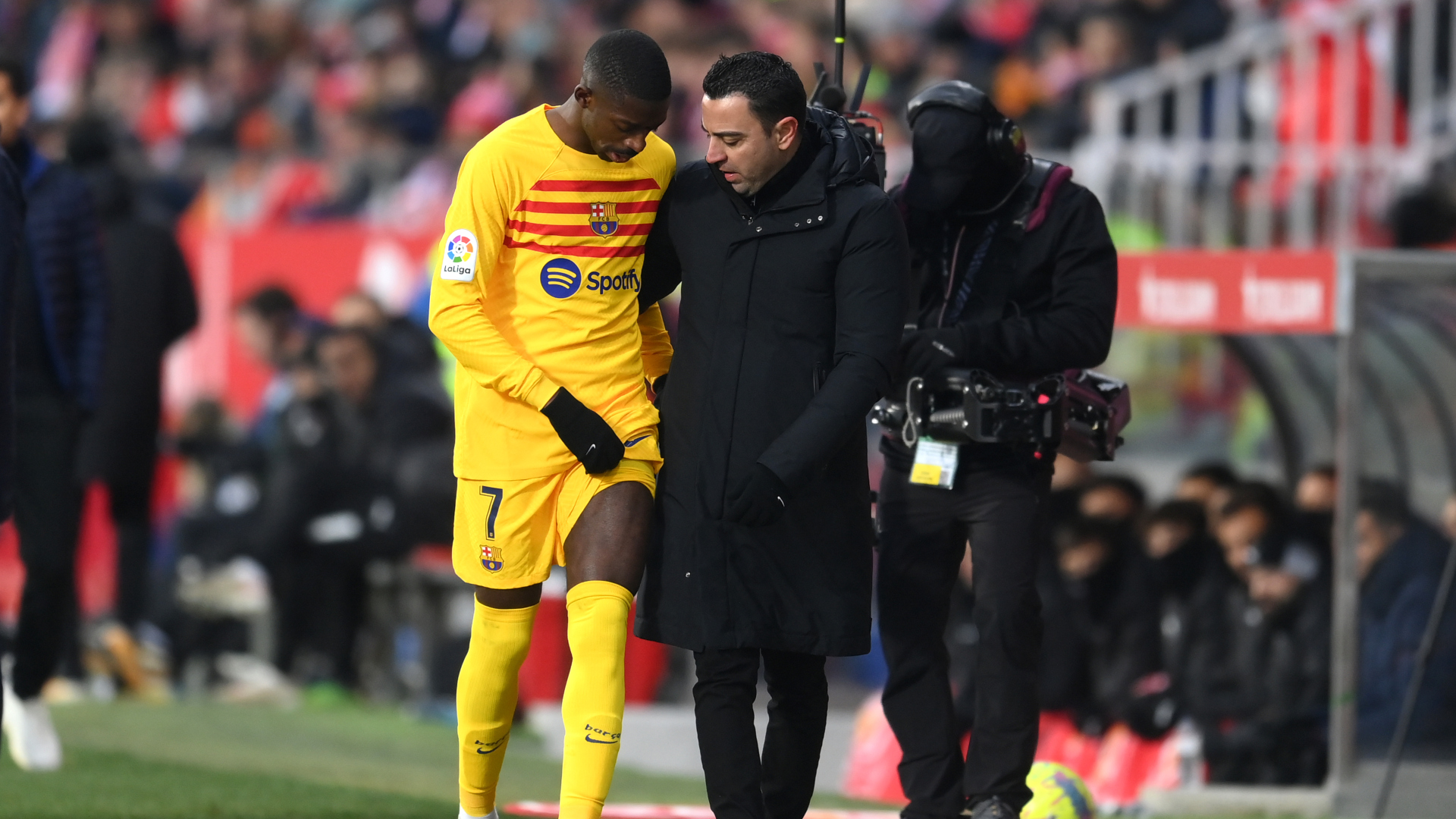 إصابة لاعب برشلونة عثمان ديمبلي