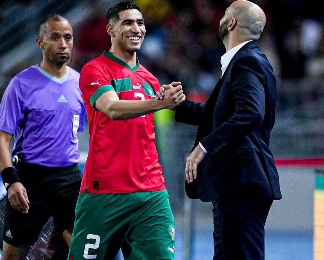 الركراكي: سر النجاح هو القوة الذهنية وحكيمي المثال الاكبر