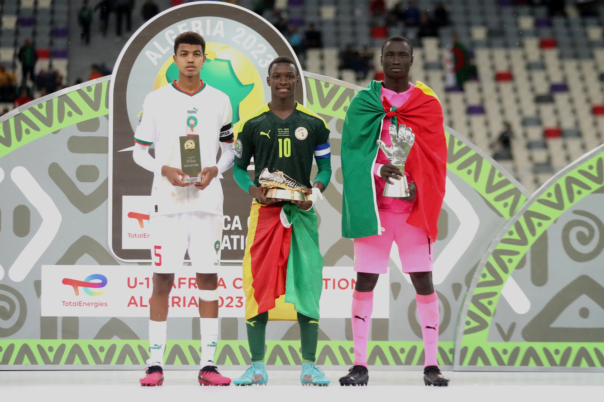 منتخب المغرب لأقل من 17 عاما يحرز جائزة الروح الرياضية 
