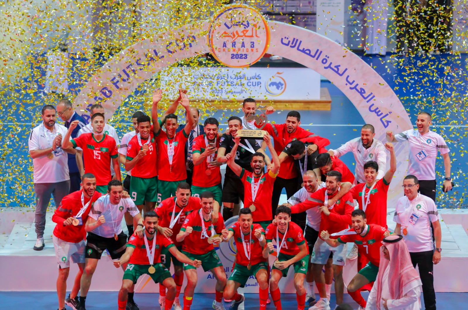 كأس العرب لكرة القدم داخل القاعة.. المنتخب المغربي يواصل كتابة التاريخ