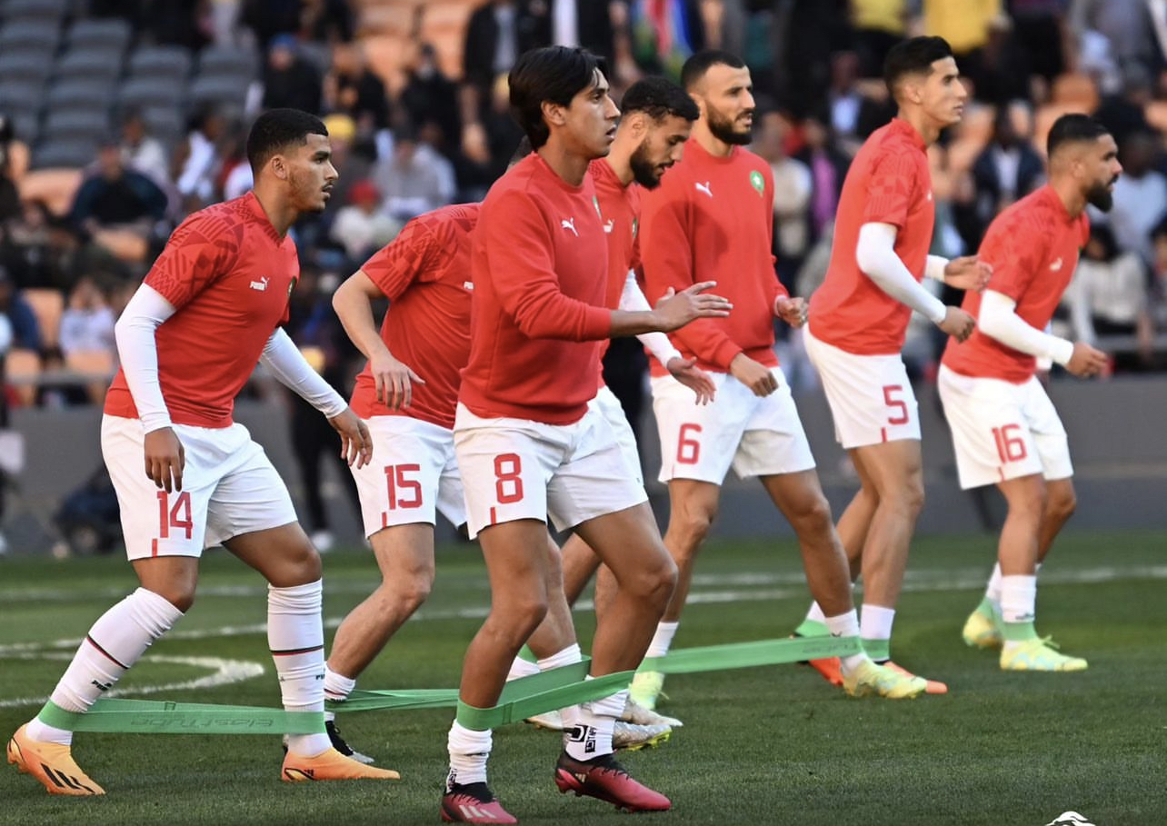 المنتخب الوطني يجري مباراته ضد جنوب إفريقيا في طقس معتدل
