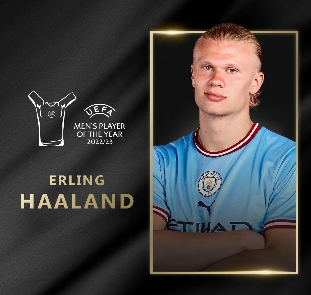 هالاند يفوز بجائزة أفضل لاعب في أوروبا