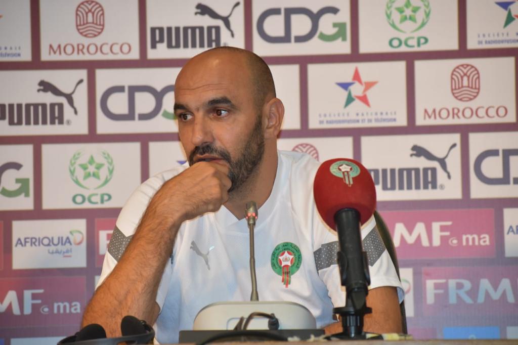 الركراكي ينبه : لا تنتظروا مني تغييرات في التشكيل