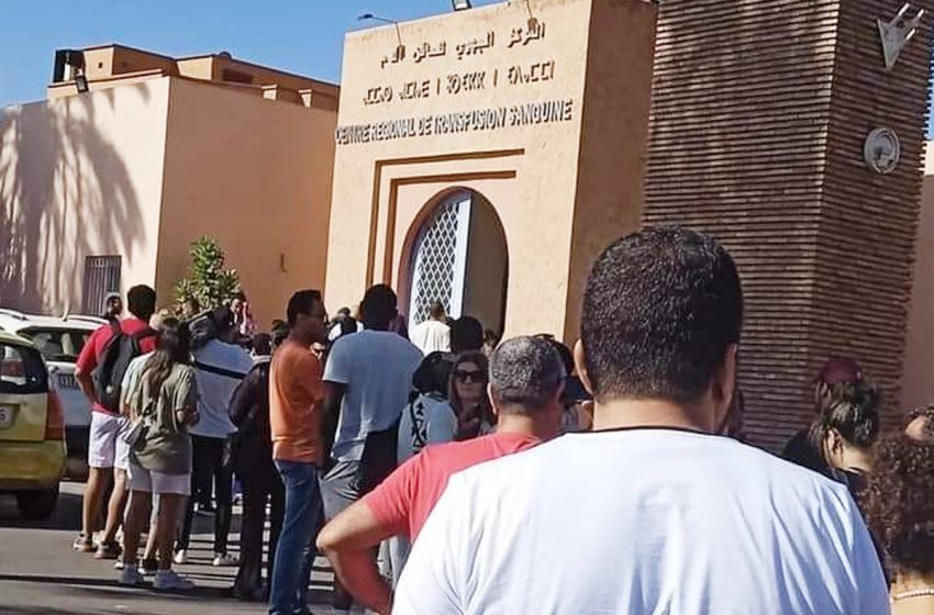 زلزال الحوز: مراكش تشهد توافد المتبرعين على مراكز تحاقن الدم