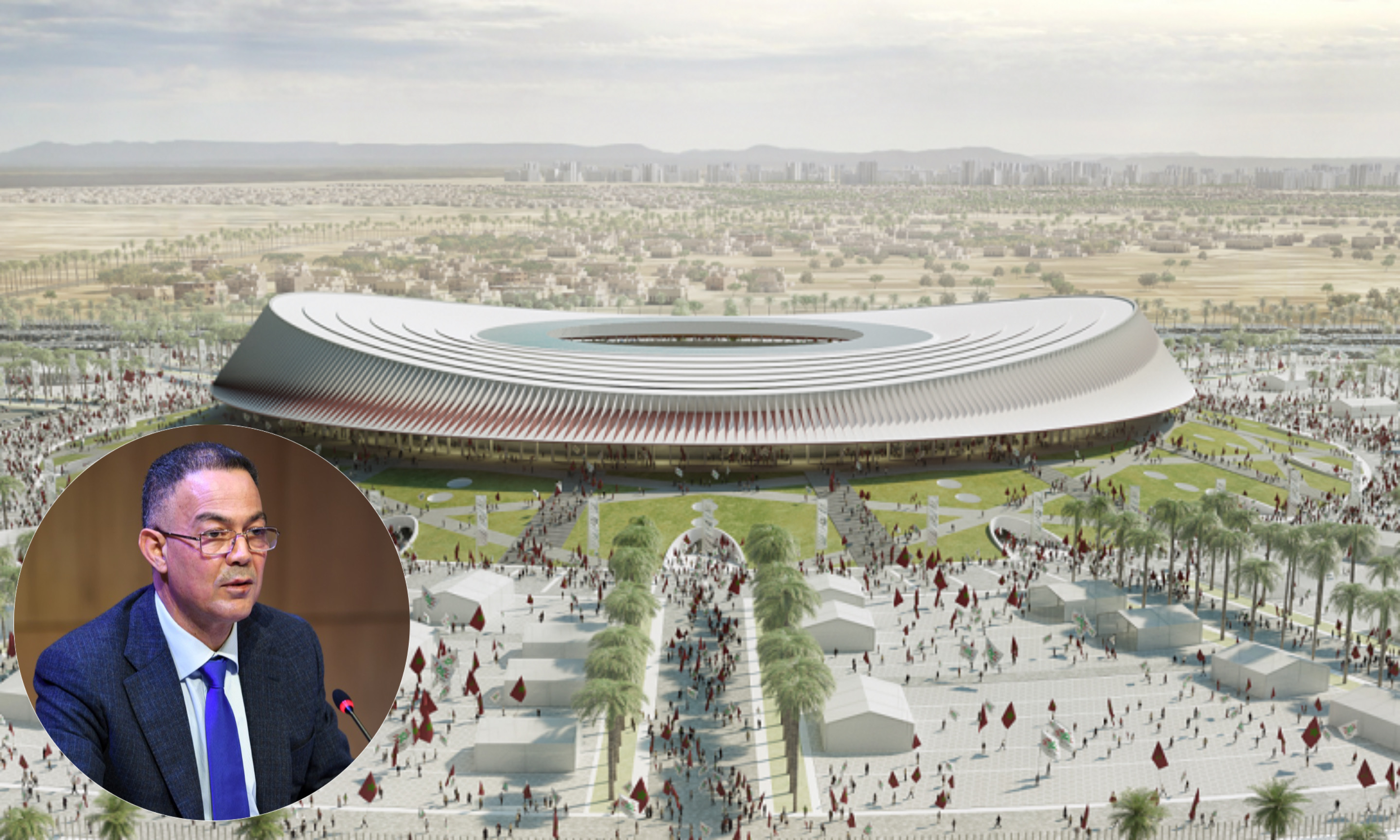 لقجع يكشف عن مسابقة في الهندسة لتصميم الملعب الكبير للدارالبيضاء