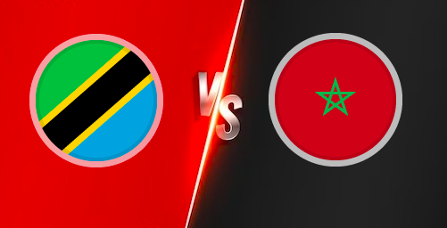 مباراة تنزانيا والمغرب تحت الأمطار