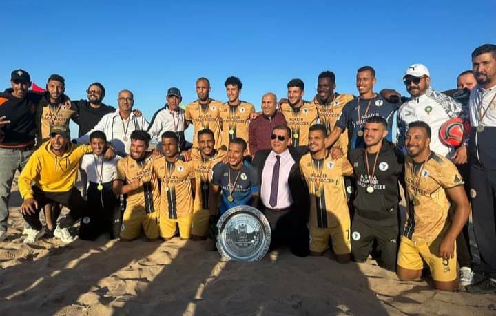 نادي صقر أكادير يتوج بلقب بطولة المغرب في الكرة الشاطئية