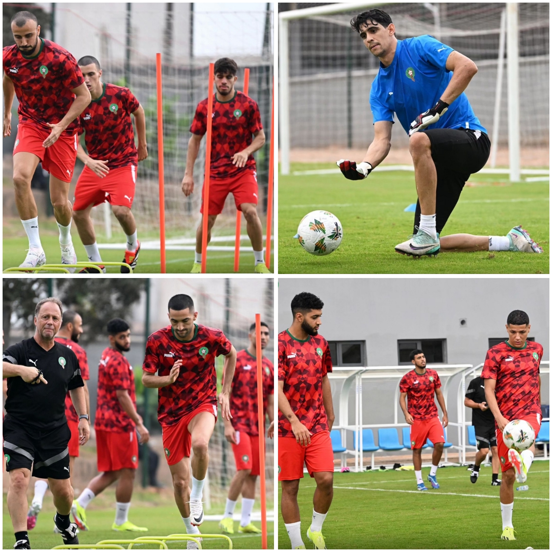المنتخب الوطني خاض اليوم حصته التدريبية المفتوحة