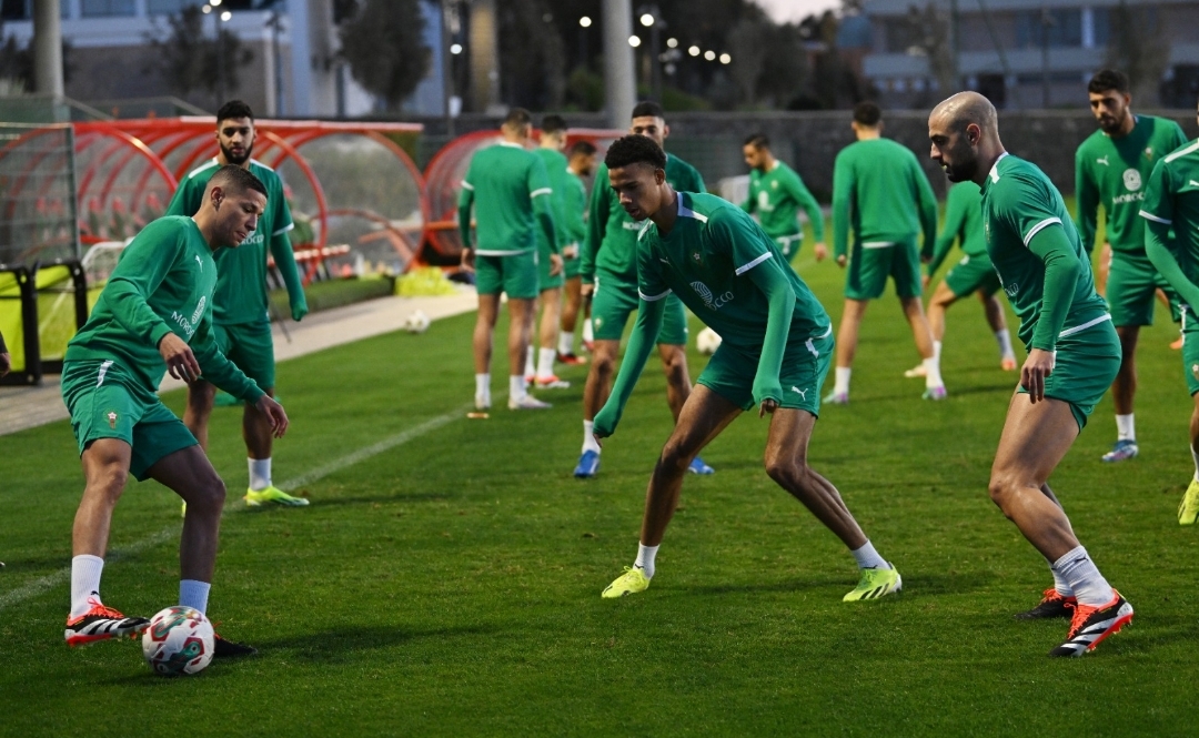 سفيان أمرابط تدرب اليوم في الحصة الجماعية