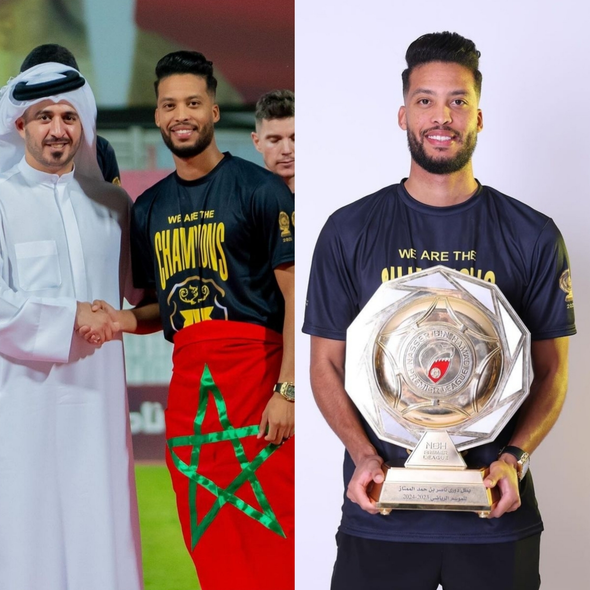المترجي تسلم درع البطولة البحرينية