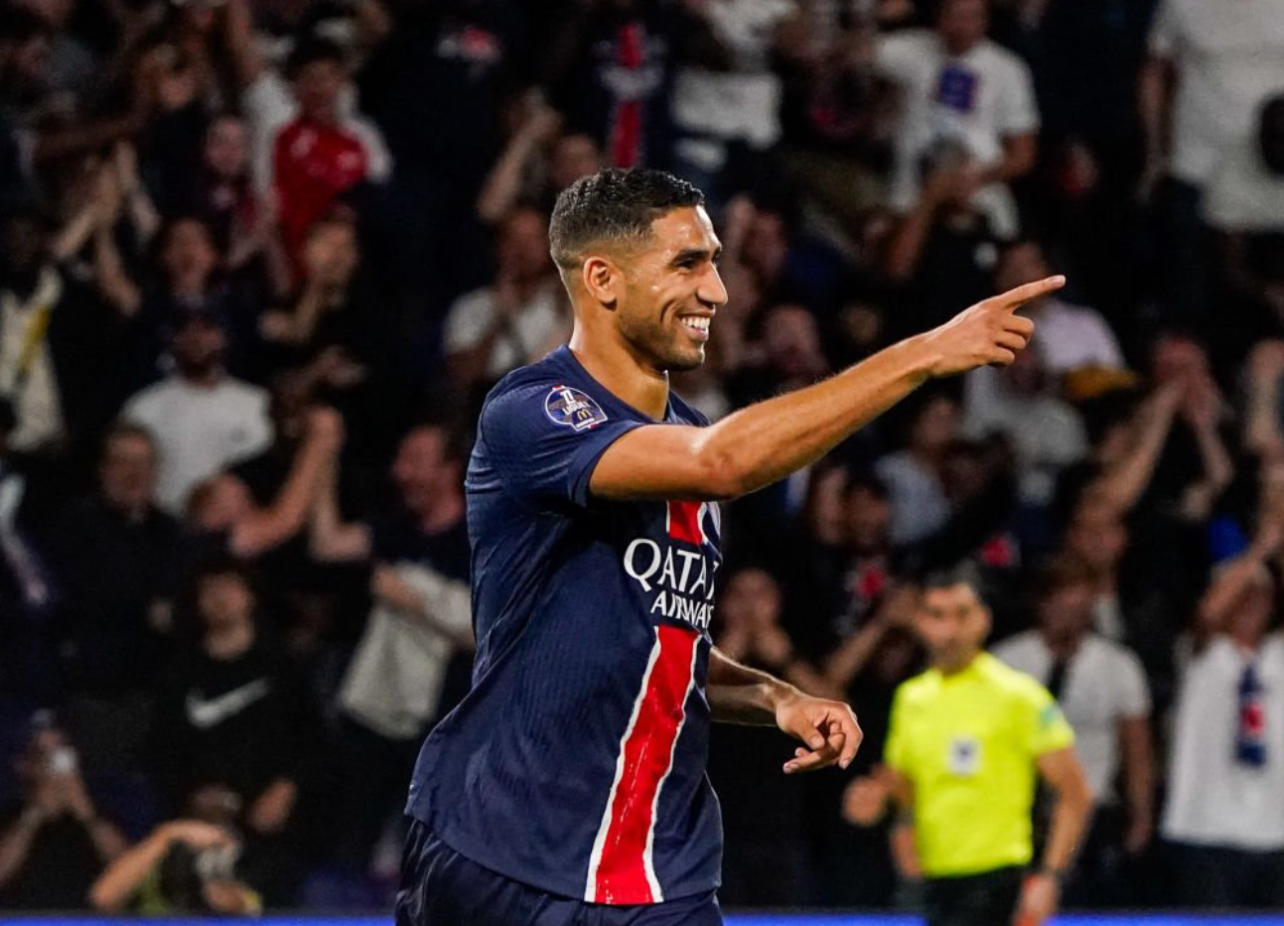 حكيمي يرفع سقف البداية بهدف واسيست واعلى تنقيط